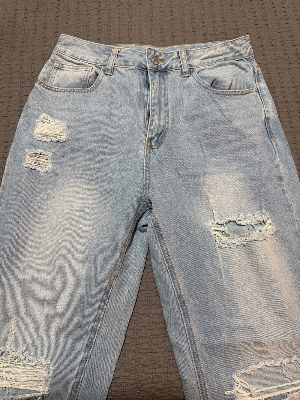 Light Blue Distressed Women’s Jeans